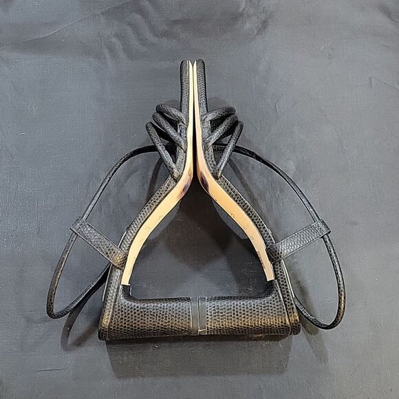 ANTONIO MELANI SQUARE TOE LOW BLOCK HEEL SANDAL - Picture 8 of 15